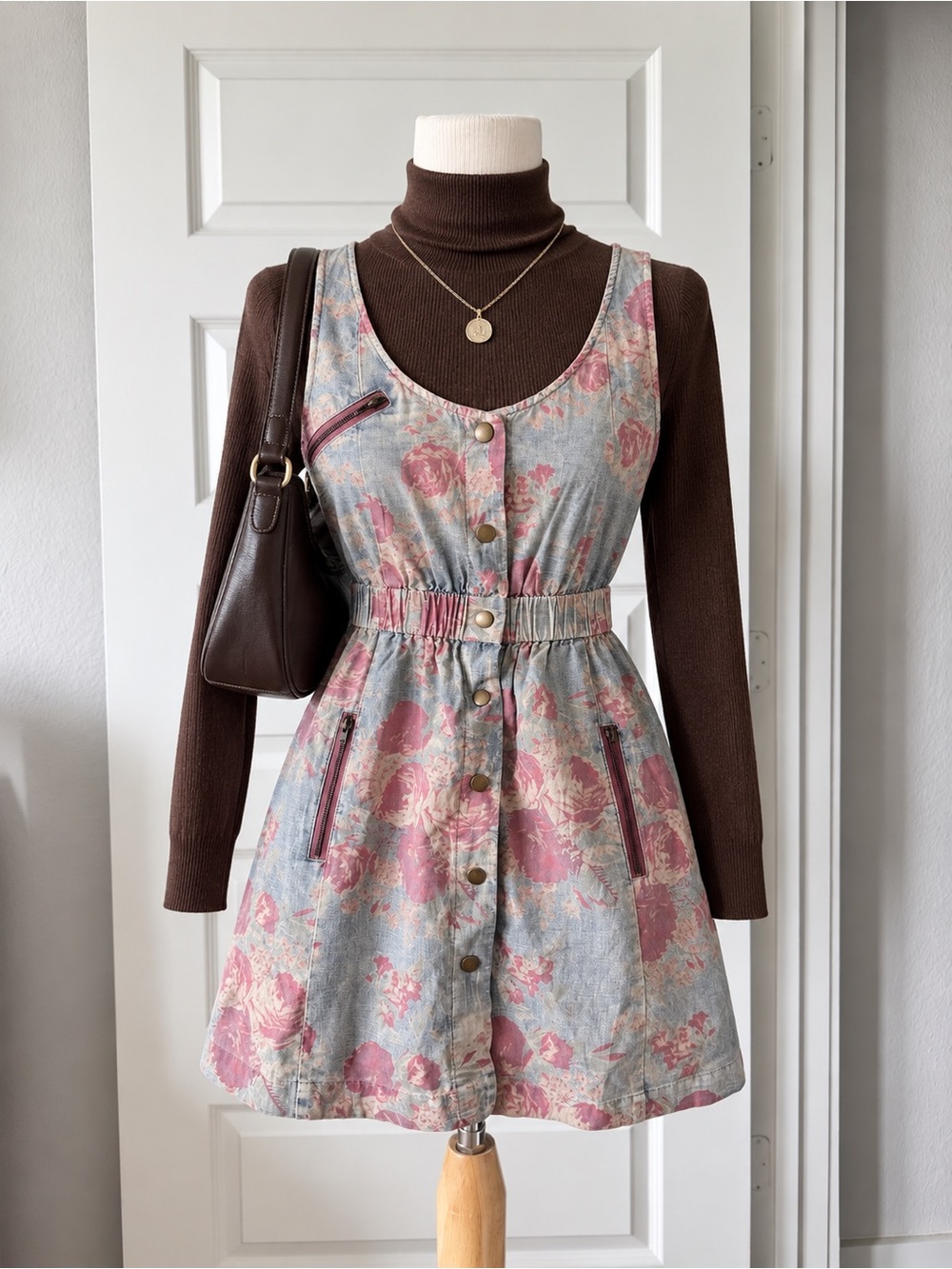 Kimchi Blue Urban Outfitters 2010s Floral Mini Dress XS